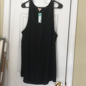 Punk- ish Blank tank- awesome layering piece!